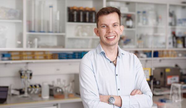 Gediminas Mikutis Co-Founder Portrait in Lab