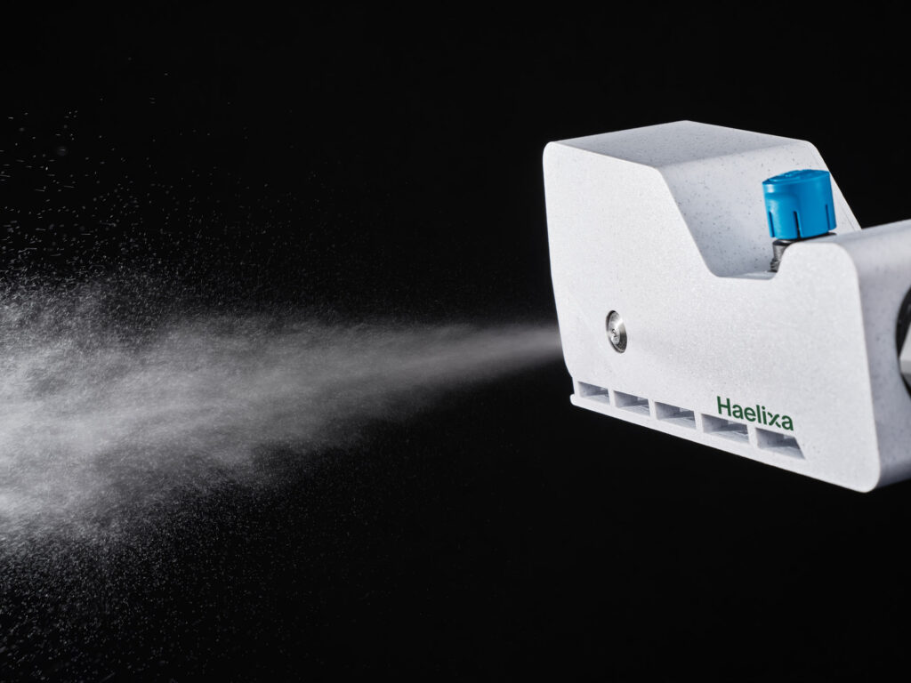 Sprayer image with haelixa logo