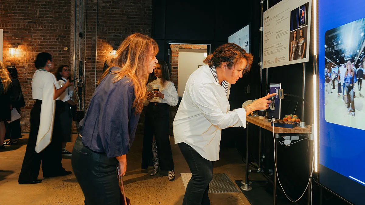 two women working